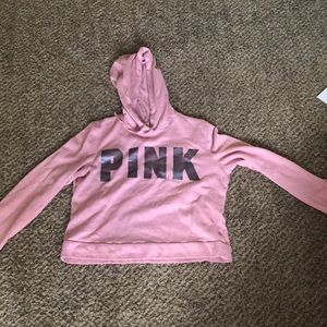 PINK sweater crop top